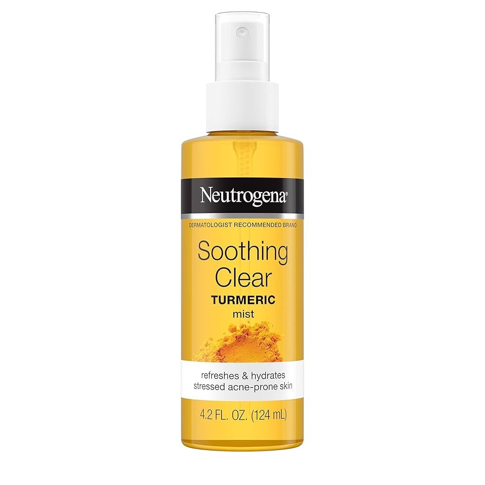 Neutrogena Soothing Clear Turmeric Mist 4.2oz Hydrating Calming Face Spray NWT